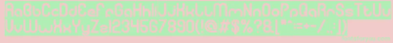 gitchgitch inverse Font – Green Fonts on Pink Background