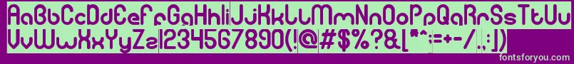 gitchgitch inverse Font – Green Fonts on Purple Background