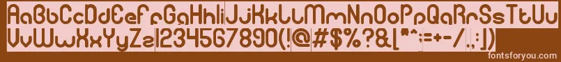 Шрифт gitchgitch inverse – розовые шрифты на коричневом фоне