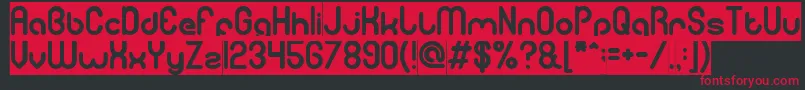 gitchgitch inverse Font – Red Fonts on Black Background