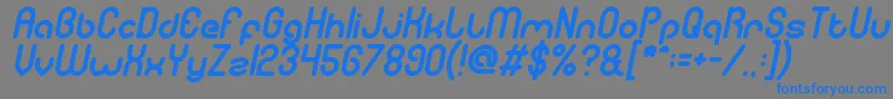 fuente gitchgitch italic – Fuentes Azules Sobre Fondo Gris