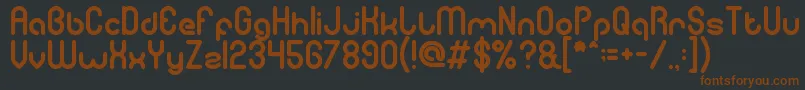 Шрифт gitchgitch – коричневые шрифты на чёрном фоне