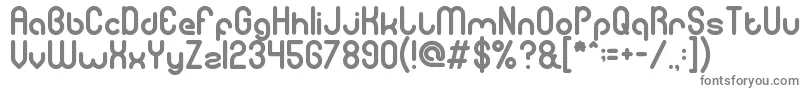 Шрифт gitchgitch – серые шрифты на белом фоне