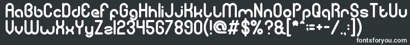 Шрифт gitchgitch – белые шрифты
