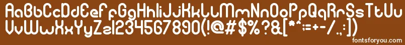 gitchgitch Font – White Fonts on Brown Background