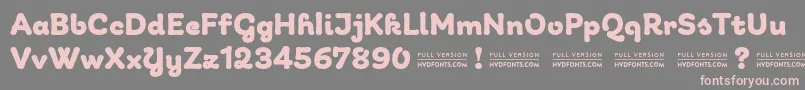 GiuliaDEMO Bold Font – Pink Fonts on Gray Background