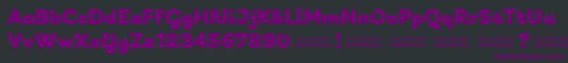 GiuliaDEMO Bold-Schriftart – Violette Schriften auf schwarzem Hintergrund