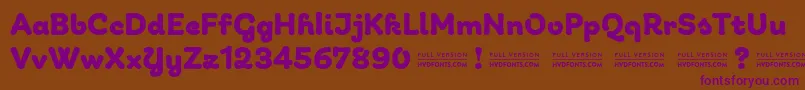 GiuliaDEMO Bold Font – Purple Fonts on Brown Background