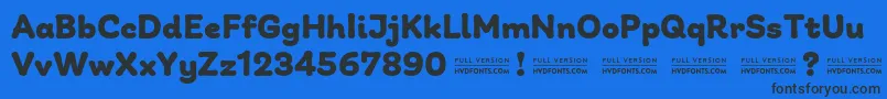 GiuliaPlainDEMO Bold Font – Black Fonts on Blue Background