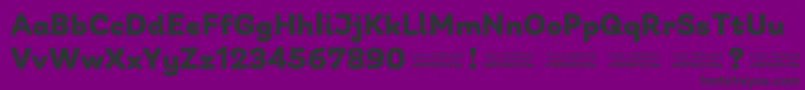 GiuliaPlainDEMO Bold Font – Black Fonts on Purple Background