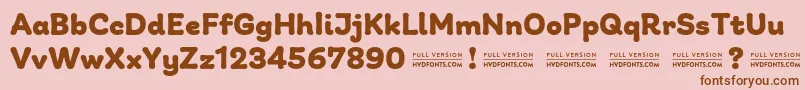 fuente GiuliaPlainDEMO Bold – Fuentes Marrones Sobre Fondo Rosa