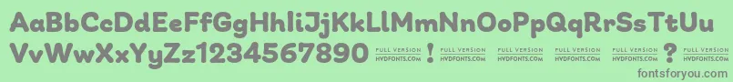 GiuliaPlainDEMO Bold Font – Gray Fonts on Green Background