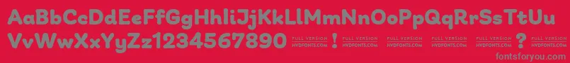 fuente GiuliaPlainDEMO Bold – Fuentes Grises Sobre Fondo Rojo