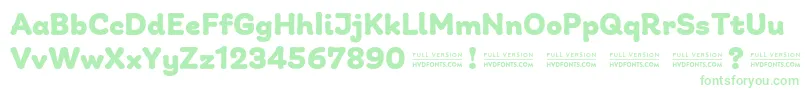 GiuliaPlainDEMO Bold-fontti – vihreät fontit valkoisella taustalla