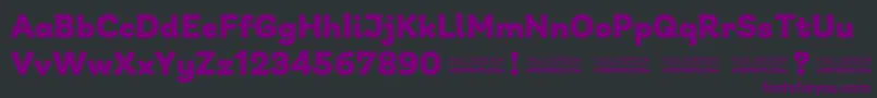 GiuliaPlainDEMO Bold Font – Purple Fonts on Black Background