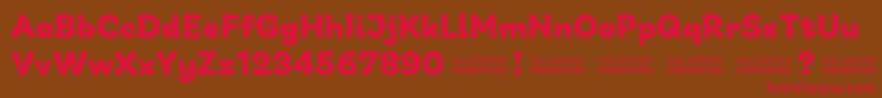 GiuliaPlainDEMO Bold Font – Red Fonts on Brown Background