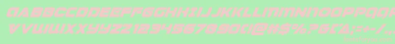 Jeebrasuperital Font – Pink Fonts on Green Background