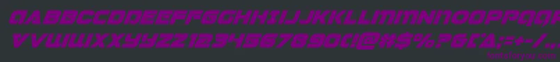 Jeebrasuperital Font – Purple Fonts on Black Background