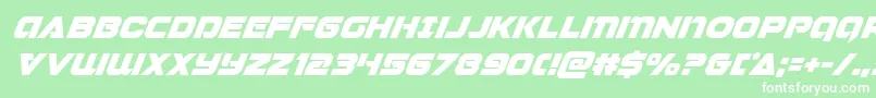 Jeebrasuperital Font – White Fonts on Green Background