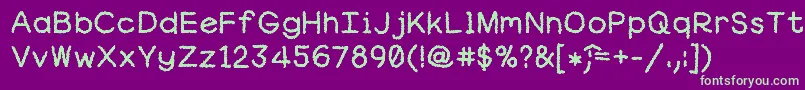 Lisätietoja Robgraves-fontista Robgraves-fontti – vihreät fontit violetilla taustalla