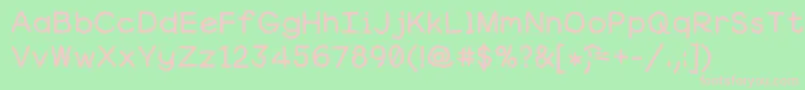 Robgraves Font – Pink Fonts on Green Background