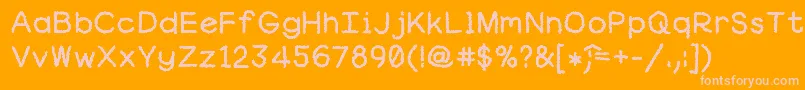 Robgraves Font – Pink Fonts on Orange Background