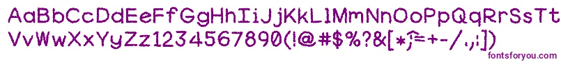 Robgraves Font – Purple Fonts on White Background