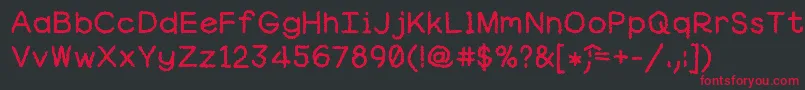 Robgraves Font – Red Fonts on Black Background
