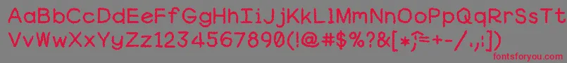 Robgraves Font – Red Fonts on Gray Background