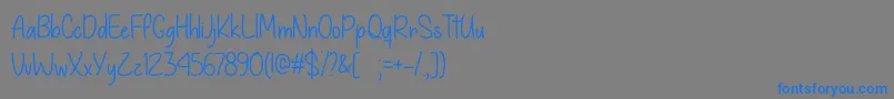 More about Give You What You Like Font Give You What You Like Font – Blue Fonts on Gray Background