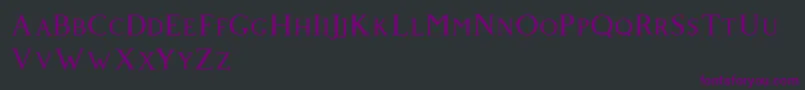 Giveny Font – Purple Fonts on Black Background