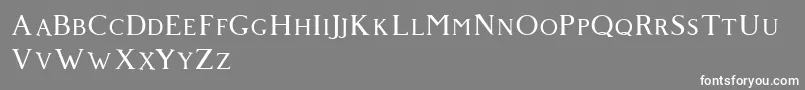 Giveny-Schriftart – Weiße Schriften auf grauem Hintergrund