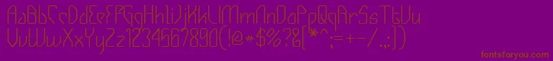 GIZMO    Font – Brown Fonts on Purple Background