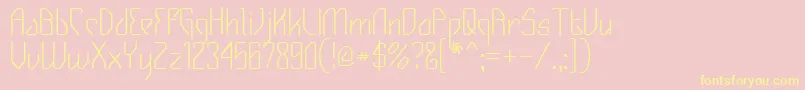 GIZMO    Font – Yellow Fonts on Pink Background