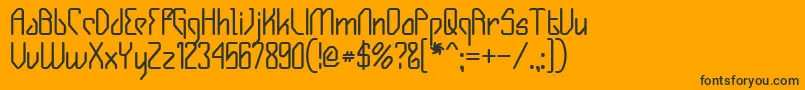 GIZMOB   Font – Black Fonts on Orange Background