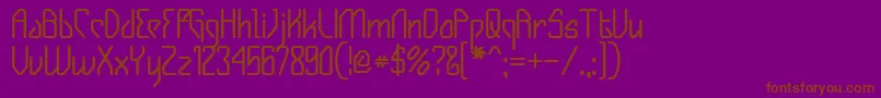 GIZMOB   Font – Brown Fonts on Purple Background