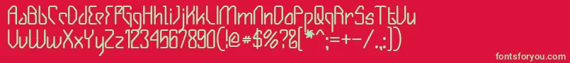 GIZMOB   Font – Green Fonts on Red Background