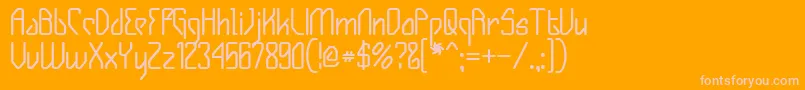 GIZMOB   Font – Pink Fonts on Orange Background