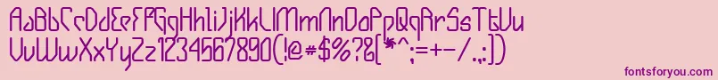 GIZMOB   Font – Purple Fonts on Pink Background