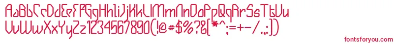 GIZMOB   Font – Red Fonts on White Background