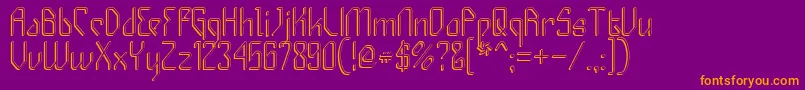 GIZMOS   Font – Orange Fonts on Purple Background