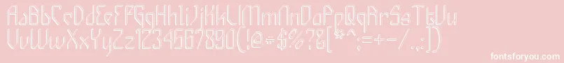 GIZMOS   Font – White Fonts on Pink Background