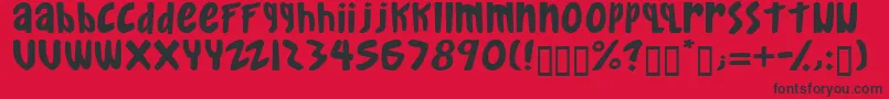 gkreib   Font – Black Fonts on Red Background