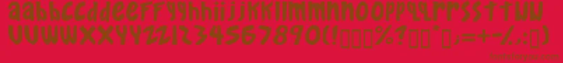 gkreib   Font – Brown Fonts on Red Background