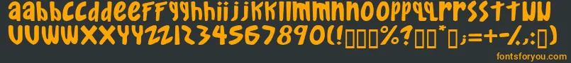 gkreib   Font – Orange Fonts on Black Background