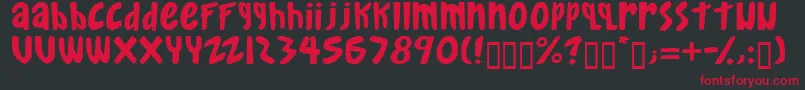 gkreib   Font – Red Fonts on Black Background