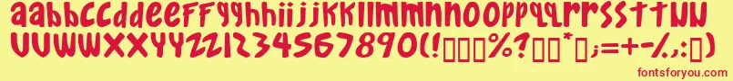 gkreib   Font – Red Fonts on Yellow Background