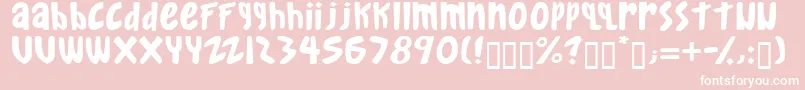 gkreib   Font – White Fonts on Pink Background