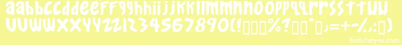 gkreib   Font – White Fonts on Yellow Background