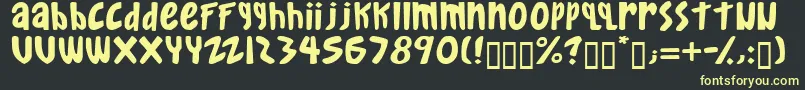 gkreib   Font – Yellow Fonts on Black Background